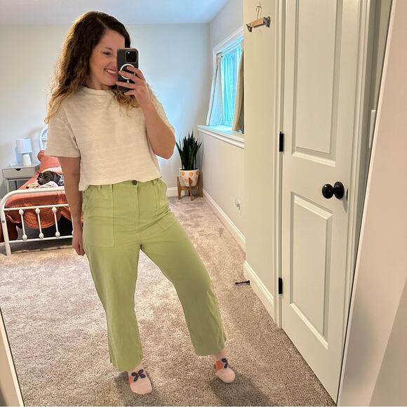 THE GREAT. Green Cotton Pants 30 - Picture 5 of 13